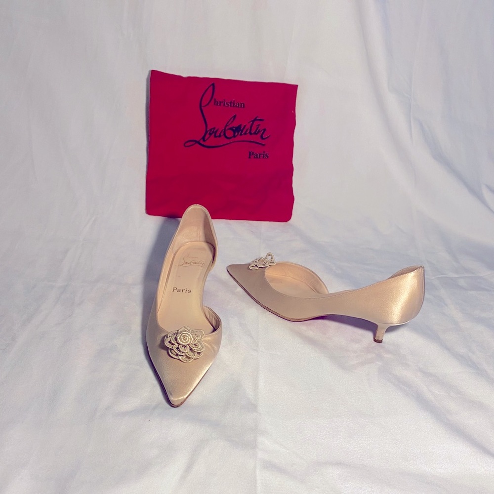 Christian Louboution Kitten Heel Shoe